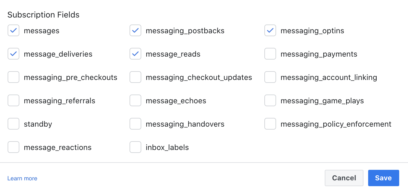 Subscriptions for callback url